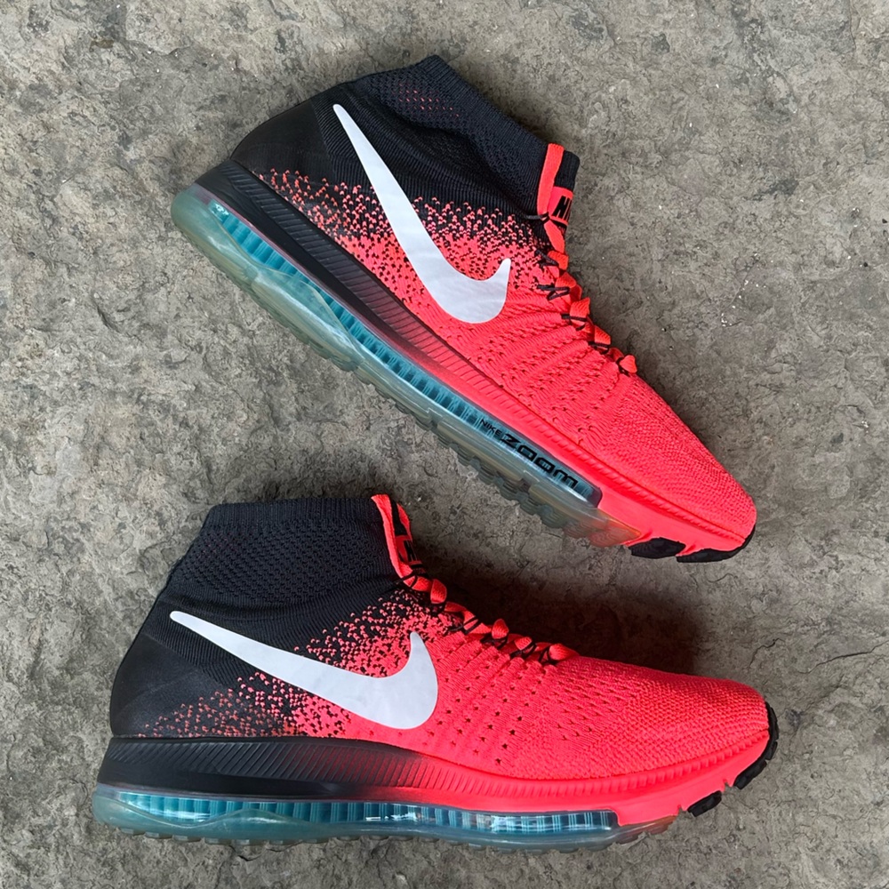 NIKE Zoom All Out Flyknit (845361-600) ‘Hot Punch Blue’-Women’s size 8